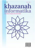 Khazanah informatika : jurnal ilmiah ilmu komputer dan informatika (Jurnal vol. 5, no. 2, tahun 2019)